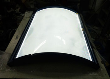 LEDライトパネル 導光板モジュールR型 LEDライトパネル 円柱用