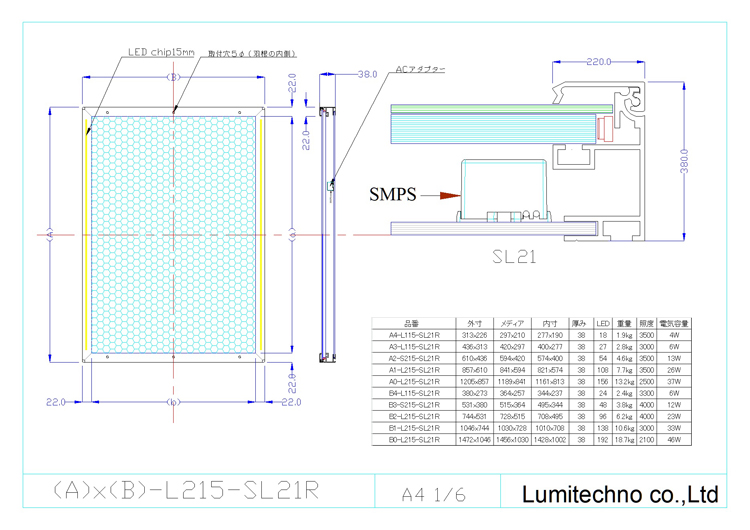 LEDライトパネルSL21 LEDライトパネルSL21